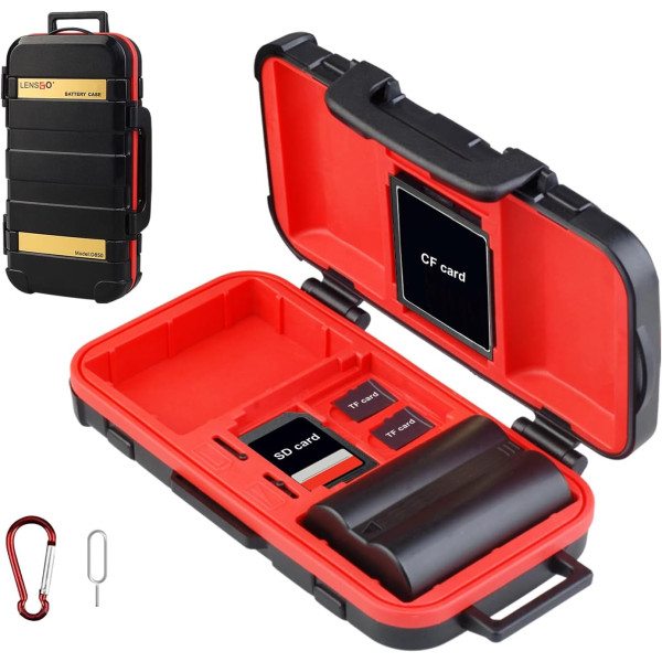 Футляр для карт памяти и аккумуляторов и батарей АА Lensgo D850