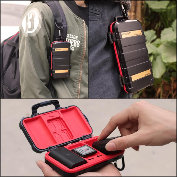 Футляр для карт памяти и аккумуляторов и батарей АА Lensgo D850