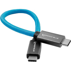 KONDOR BLUE Плетеный кабель USB C - USB C 