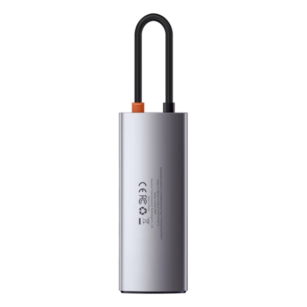 USB-хаб Baseus Metal Gleam Series 5-в-1 багатофункціональний （Type-C до HDMI*1+USB3.0*3+PD*1)