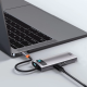 USB-хаб Baseus Metal Gleam Series 5-в-1 багатофункціональний （Type-C до HDMI*1+USB3.0*3+PD*1)