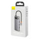 USB-хаб Baseus Metal Gleam Series 5-в-1 багатофункціональний （Type-C до HDMI*1+USB3.0*3+PD*1)