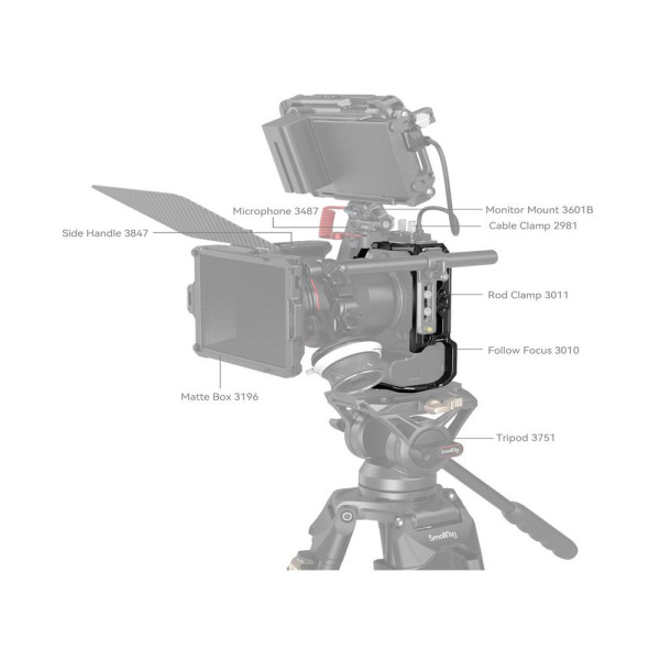 Клетка для камеры SmallRig HawkLock Quick Release Cage для Canon EOS R6 Mark II
