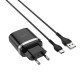 Сетевое зарядное устройство с кабелем HOCO C12Q Smart QC3.0 charger set(Type-C) 18W Black