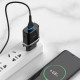 Сетевое зарядное устройство с кабелем HOCO C12Q Smart QC3.0 charger set(Type-C) 18W Black