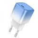 Сетевое зарядное устройство HOCO C101A single port PD20W charger Ice Blue