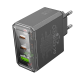 Сетевое зарядное устройство BOROFONE BAS34A Treasure PD65W(2C1A) charger(EU) Black