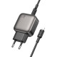 Сетевое зарядное устройство с кабелем BOROFONE BAS55A Absolute PD30W+QC3.0 charger set (C to iP) (EU) Black