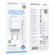 Сетевое зарядное устройство с кабелем BOROFONE BA99A Breeze single port PD20W charger set (C to C) White