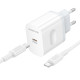 Сетевое зарядное устройство с кабелем BOROFONE BA99A Breeze single port PD20W charger set (C to C) White