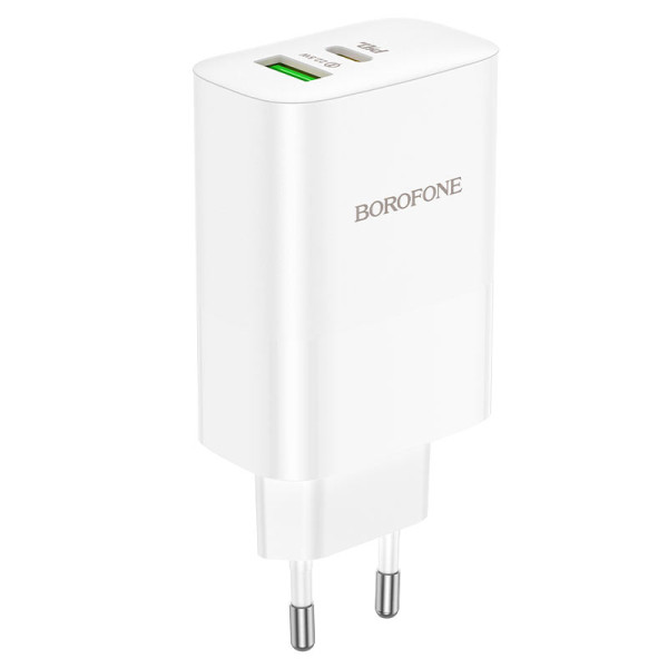 Сетевое зарядное устройство BOROFONE BN10 Sunlight PD65W dual port(1A1C) charger White