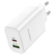 Сетевое зарядное устройство BOROFONE BN10 Sunlight PD65W dual port(1A1C) charger White