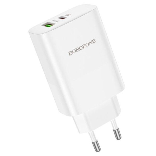 Сетевое зарядное устройство BOROFONE BN10 Sunlight PD65W dual port(1A1C) charger White