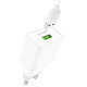 Сетевое зарядное устройство с кабелем BOROFONE BA47A Mighty speed single port QC3.0 3A + Type-C cable 18W White