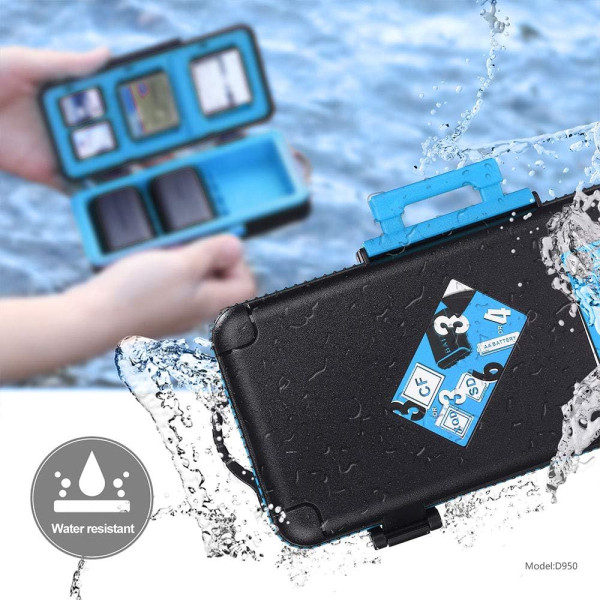 Футляр для карт памяти LENSGO Waterproof Luggage Battery & Memory Card Hard Case (KH6 Blue)
