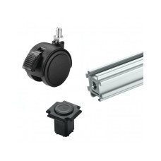 Опора 4C на колесе 1800 Magnetoplan Square Column Wheel Kit (110656)