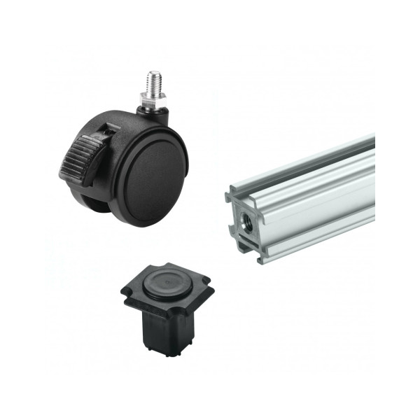 Опора 4C на колесе 1800 Magnetoplan Square Column Wheel Kit (110656)