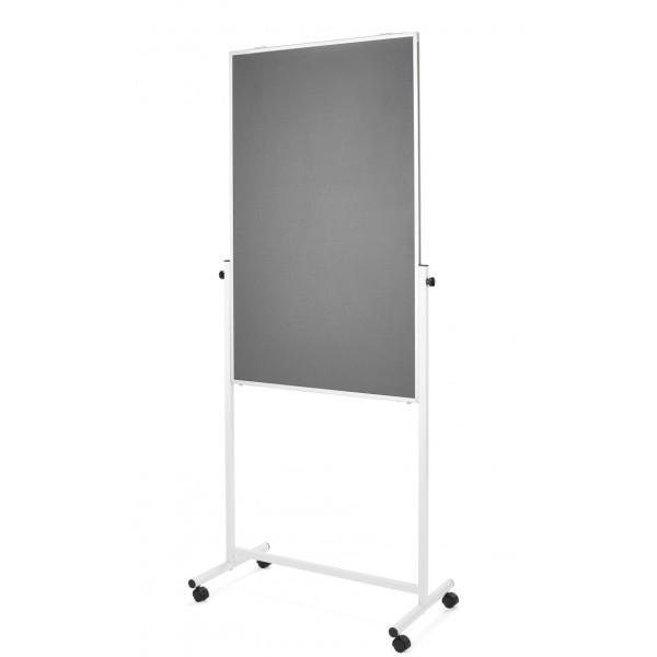 Доска 3-в-1 750x1200 серая Magnetoplan Universal 3-in-1-Board Mobile Felt-Gray (11112101)