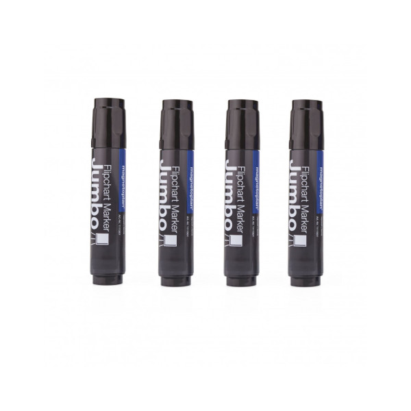 Маркеры для бумаги черные Magnetoplan Jumbo Black Set (1111501)