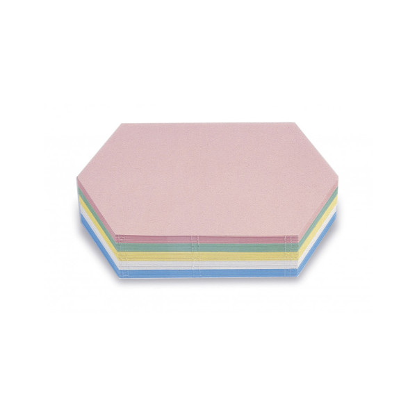 Карточки модерации гексагональные 297x165 разноцветные Magnetoplan Kingsize Comb Assorted Set (111152410)