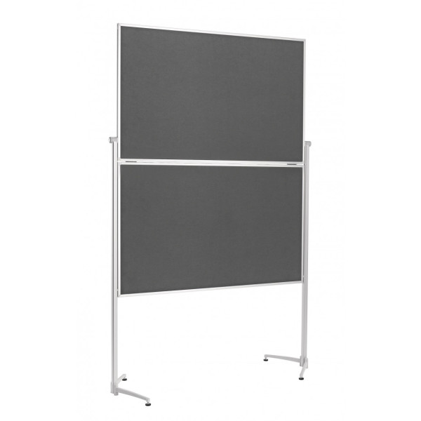 Доска модерационная мобильная складная 1200x1500 серая Magnetoplan Design-Seminarboard Evolution+ Mobile Folding Felt-Gray (1151301)