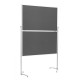 Доска модерационная мобильная складная 1200x1500 серая Magnetoplan Design-Seminarboard Evolution+ Mobile Folding Felt-Gray (1151301)