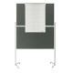Доска модерационная мобильная складная 1200x1500 серая Magnetoplan Design-Seminarboard Evolution+ Mobile Folding Felt-Gray (1151301)