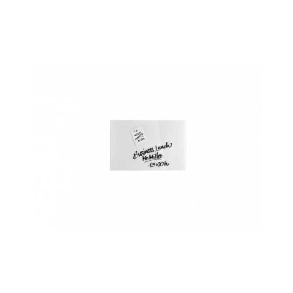 Доска стеклянная магнитно-маркерная 600x400 белая Magnetoplan Glassboard-White (13402000)