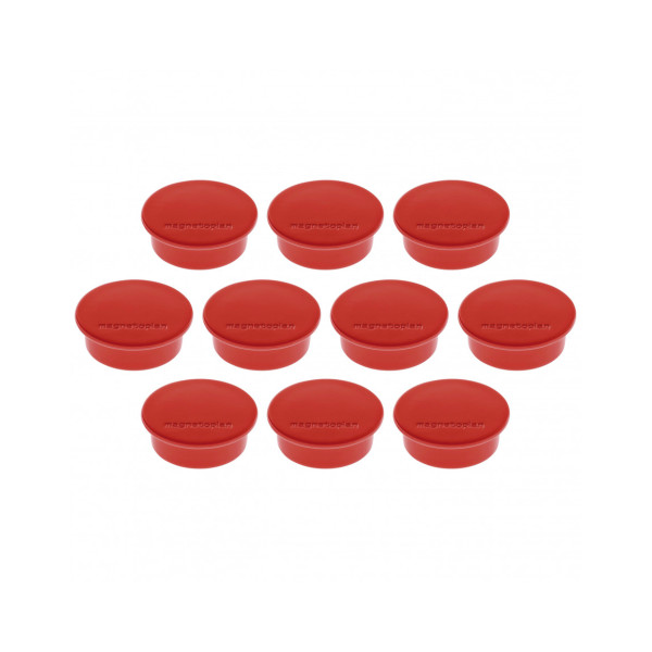 Магниты круглые 40/2.2 красные Magnetoplan Discofix Color Red Set (1662006)