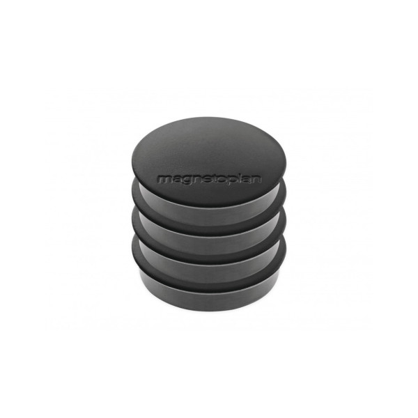 Магниты круглые 30/0.7 блистер черные Magnetoplan Discofix Standard Black Set (16642412)