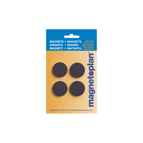Магниты круглые 30/0.7 блистер черные Magnetoplan Discofix Standard Black Set (16642412)