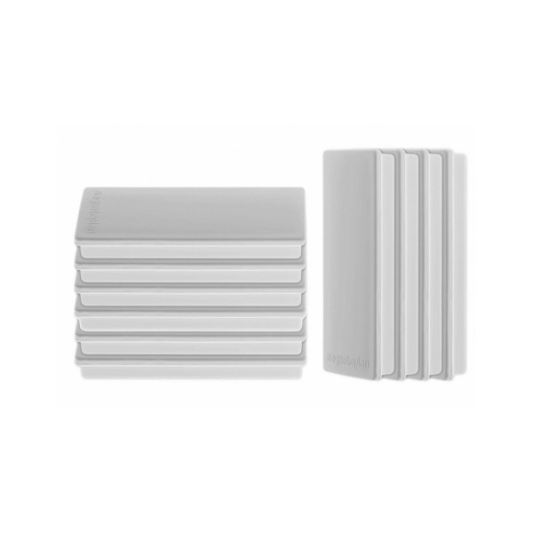 Магниты прямоугольные 55x22/1.3 серые Magnetoplan Rechteck Gray Set (1665101)