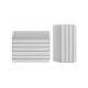 Магниты прямоугольные 55x22/1.3 серые Magnetoplan Rechteck Gray Set (1665101)