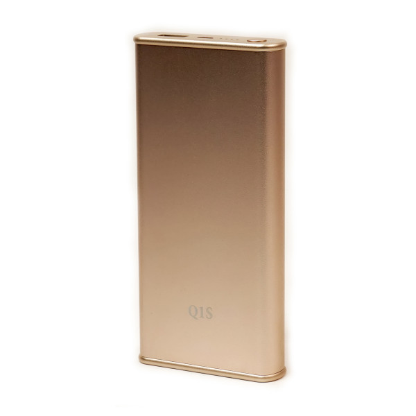 Універсальна мобільна батарея PowerPlant/Q1S/Quick-Charge 2.0/10200mAh золото