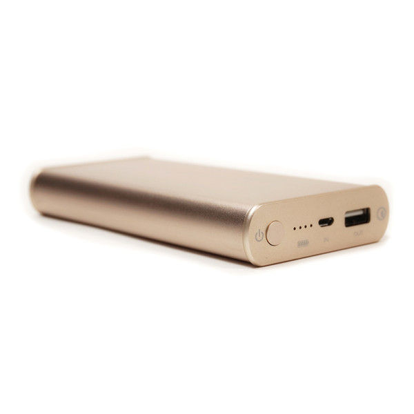 Універсальна мобільна батарея PowerPlant/Q1S/Quick-Charge 2.0/10200mAh золото