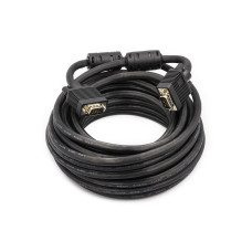 Видео кабель PowerPlant VGA-VGA, 10м, Double ferrites