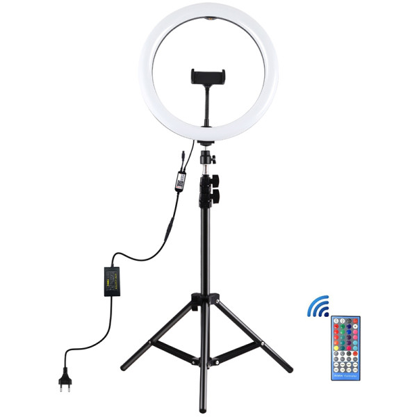 Кольцевая LED лампа Puluz PKT3050EU 12" + штатив 1,1 м