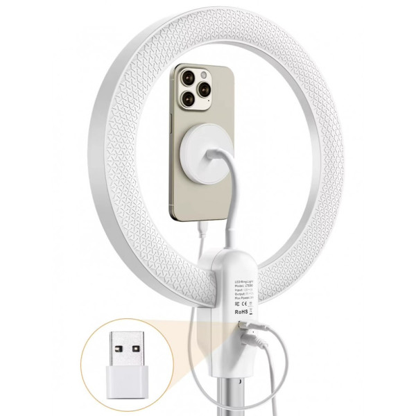 Кільцева лампа 26см для телефону CRI96+ 3000-6000К 58-175см MagSafe Ulanzi LT030