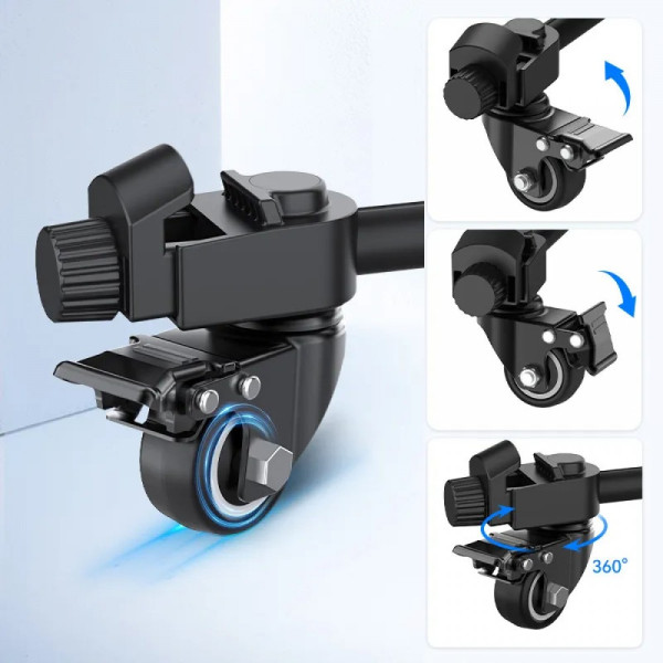 Тележка с триподом штатив на колесах 57-209см Ulanzi AT-05 Kit