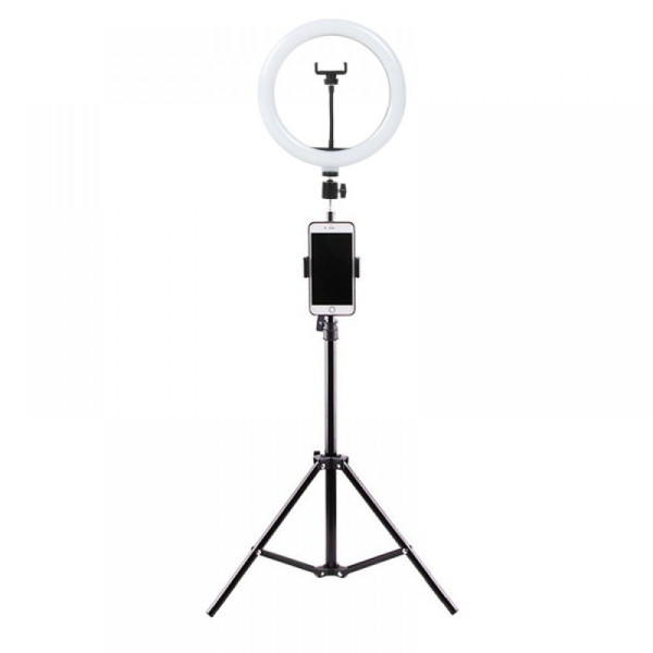 Кільцева лампа 26см зі штативом 210см AC Prof