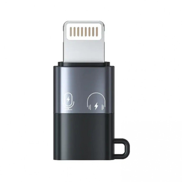 Адаптер Type-C Lightning для микрофона гарнитуры AC Prof 3753
