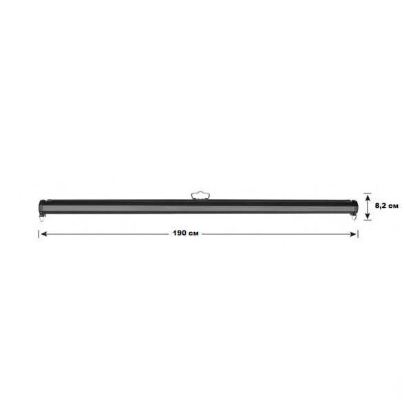 Фон ролет на стіну Visico RB-1820G Screen сірий (1,8x2м)