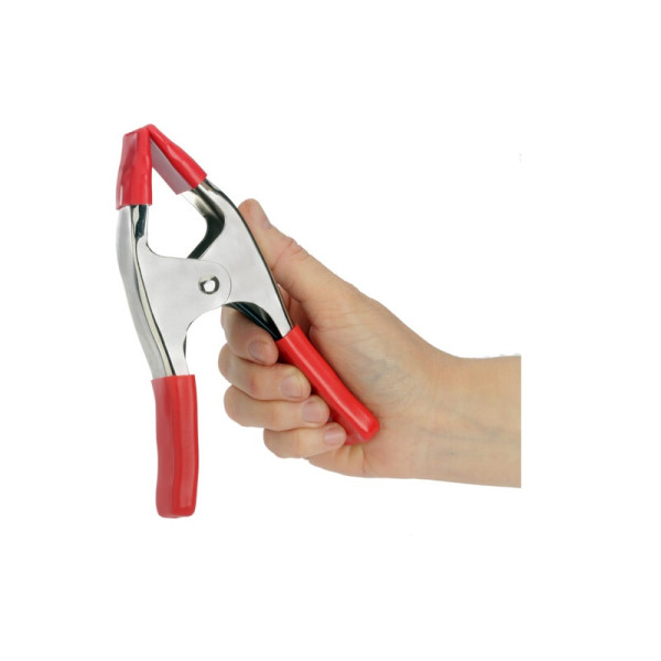 Клипса-зажим Visico Metal-Spring-6 large red