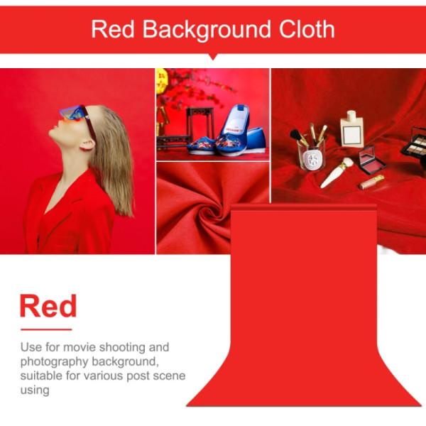 Фон студійний тканинний Puluz PU5209R red Chroma Key 1х2м