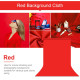 Фон студійний тканинний Puluz PU5209R red Chroma Key 1х2м