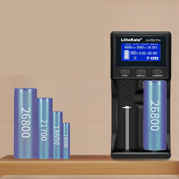 Зарядное устройство 18650 26800 LiFePO4 Li-ion NiMH/NiCd быстрая зарядка LiitoKala Lii-PD2 Pro