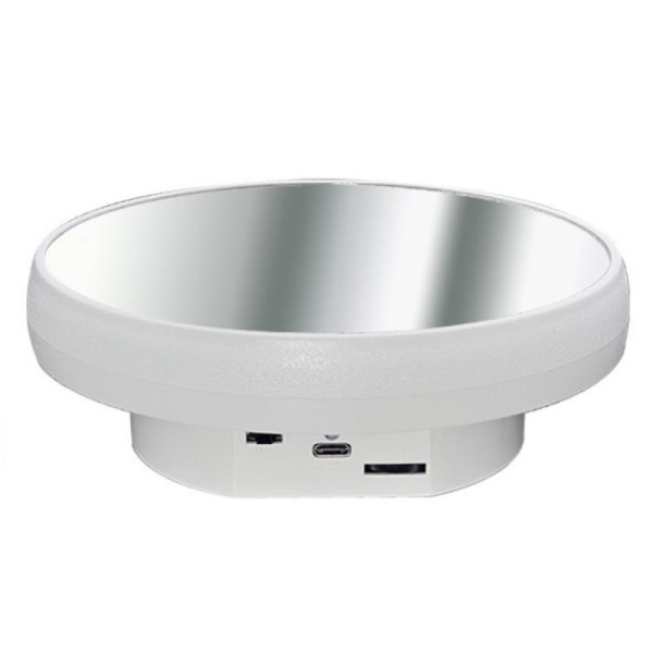 Поворотный стол для съемки 16см белый зеркальный USB/AAA Puluz TBD0606196501
