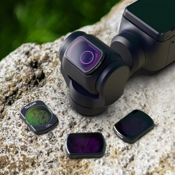 Фильтры DJI Pocket 3 набор CPL+ND16/64/256 Telesin S5-FLT-03
