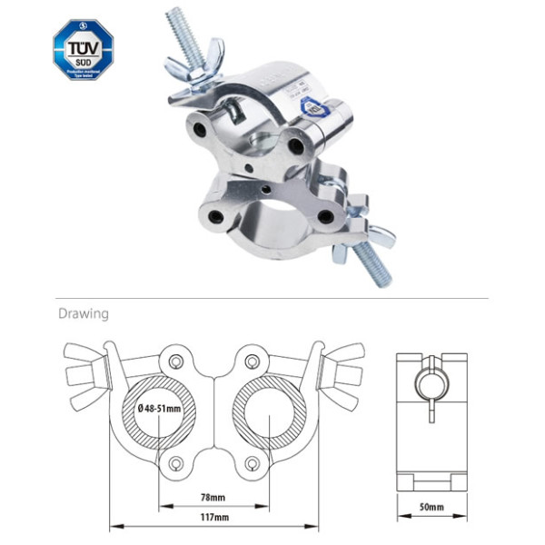 Зажим - KCP-832 Swivel Coupler