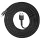 Кабель Baseus Cafule Cable USB для iPhone 2A 3 м сірий+чорний